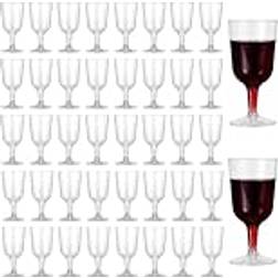 MATANA Premium Plastic Glasses 180ml Wine Glass