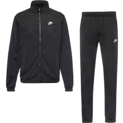 NIKE Club Men's Poly Knit Tracksuit - Black/White