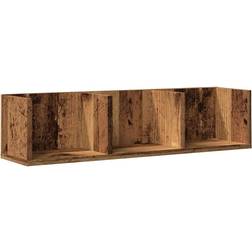 vidaXL Wall-Mounted CD Old Wood Wall Shelf 75cm