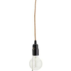 Madam Stoltz Lamp Cord Black/Natural Lampupphängning