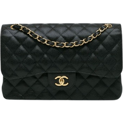 Chanel Pre Owned Jumbo Classic Caviar - Black