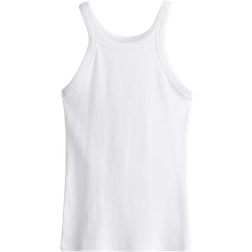 H&M Ribbed Vest Top - White