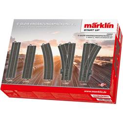 Märklin H0 C-rails (met ballastbed) 24902 Uitbreidingsset C2