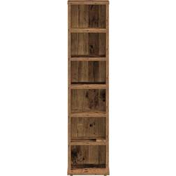 vidaXL Old Wood CD Brown Hylla