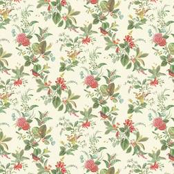 PiP Studio Florale Tapete Floris von Eijffinger Beige vert/rouge