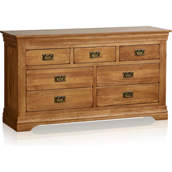 Oak Furnitureland FRC104 Rustic Solid Oak Chest of Drawer 139x77cm