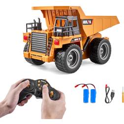 VEVOR Christmas Gif! RC Remote Control Dump Truck Toy Construction Vehicle Toy 9CH 1:18 Scale
