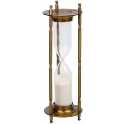 Alexandra House Living Hourglass Brown Wall Clock 10cm