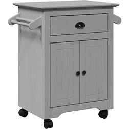 vidaXL Cater Cart Station Grey Servierwagen 45x72cm