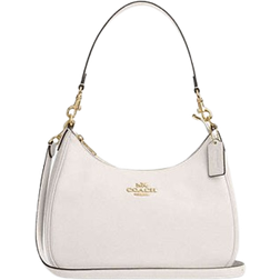 Coach Teri Hobo Bag - Pebbled Leather/Gold/Chalk