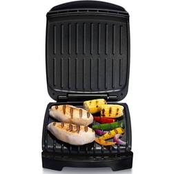 Gourmia 4-Serving Multi-Use Contact Grill & Panini Black