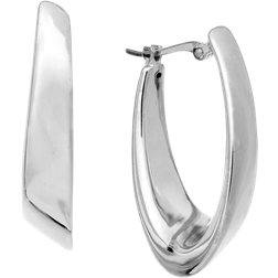 Macy's Visor Earrings - White Gold