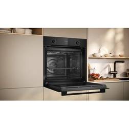 Neff Einbaubackofen B1CCC0AK3 Schwarz Edelstahl, Schwarz