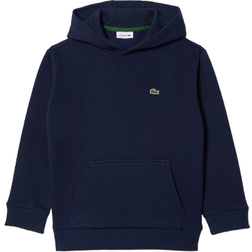 Lacoste Kid's Fleece Hoodie with Kangaroo Pocket - Navy Blue (SJ5292-00-166)