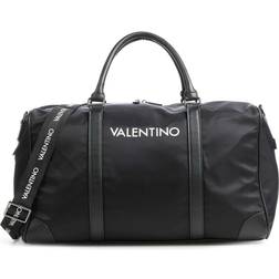 Valentino Duffle bag met labelprint, model 'KYLO' Zwart 100% Nylon