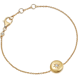 Astley Clarke Biography Chain Locket Bracelet - Gold/Sapphire
