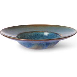 HKliving Home Chef Rustic Blue Djup tallrik 28.5cm
