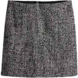 H&M Mini Skirt - Black/Striped