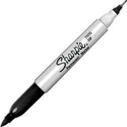 Sharpie Twin Tip Permanent Markers Schwarz