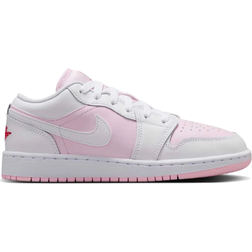 Nike Air Jordan 1 Low GS - Pink Foam/Fire Red/White