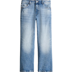 H&M Baggy Fit Bootcut Leg Jeans - Blå