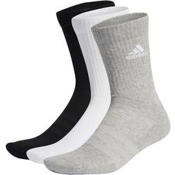 adidas Cushioned Crew Socken - Medium Grey Heather/White/Black