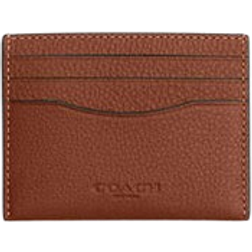 Coach Slim Id Card Case - Pebbled Leather/Saddle
