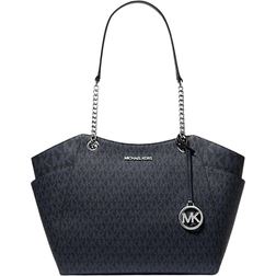 Michael Kors Jet Set Large Signature Logo Shoulder Bag - Admiral