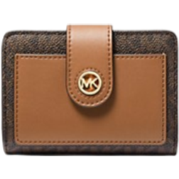 Michael Kors Small Signature Logo Wallet - Brn/Acorn