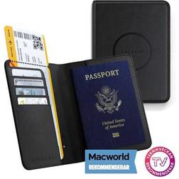 Satechi Passport Cover with Find My tracker - Black