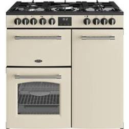 Belling Bel RCA Farmhouse 90DF Dual Fuel Range Cooker Beige