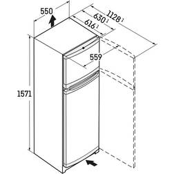 Liebherr CTele2931 Fridge Freezer Stainless Steel, Silver