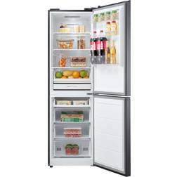 Midea MDRB379FGD02 No Frost Fridge Freezer Silver