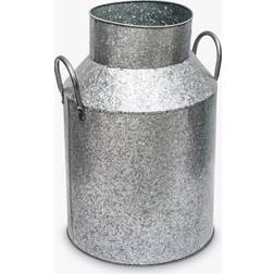 Ivyline Galvanised Milk Churn Planter L33 x W28 x H43 cm