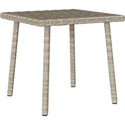 vidaXL Garden Coffee Table Rectangular Light Grey 40x40x37 cm