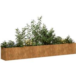 vidaXL Planter Rusty 280x40x40 cm Weathering Steel 40x400x40cm