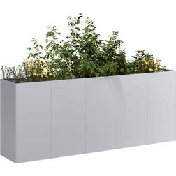vidaXL Planteringskärl 200x40x80 cm Galvaniserat Stål