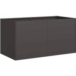 vidaXL Odlingslåda Svart 80 x 40 x 40 cm Kallvalsat Stål