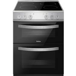 Amica AFC602SS 60 cm Electric Cooker Silver, Stainless Steel