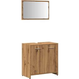 vidaXL Bathroom Cabinet with Mirror Artisan Oak