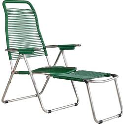 Fiam Spaghetti Sun Lounger with Footrest Taupe