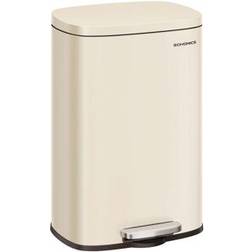 Songmics Kitchen Pedal Bin 50L Sand Beige