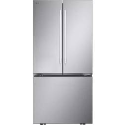LG Smart Standard Depth French Door Refrigerator 33 in W 25 cu ft Stainless Steel