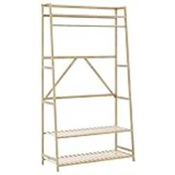 vidaXL Bamboo with Shelf 110 x 40 x 180 cm Clothes Rack