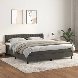 vidaXL Mit Matratze 180x200 cm Samt Boxspringbett