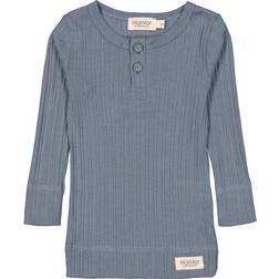 MarMar Copenhagen Kid's Rib LS T-shirt - Stormy Blue