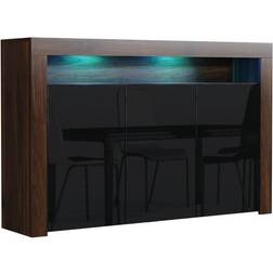 Mex Furniture Matt Body Dark Brown Sideboard 155x92cm