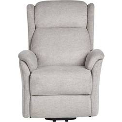 Beliani Modern Fabric Recliner Lift Function Light Grey Fåtölj 86cm