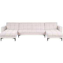 Beliani U-Shaped Alnes Off-White Soffa 345cm 5-sits