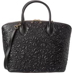 Persaman New York Alexandra13 Leather Embossed Tote - Black